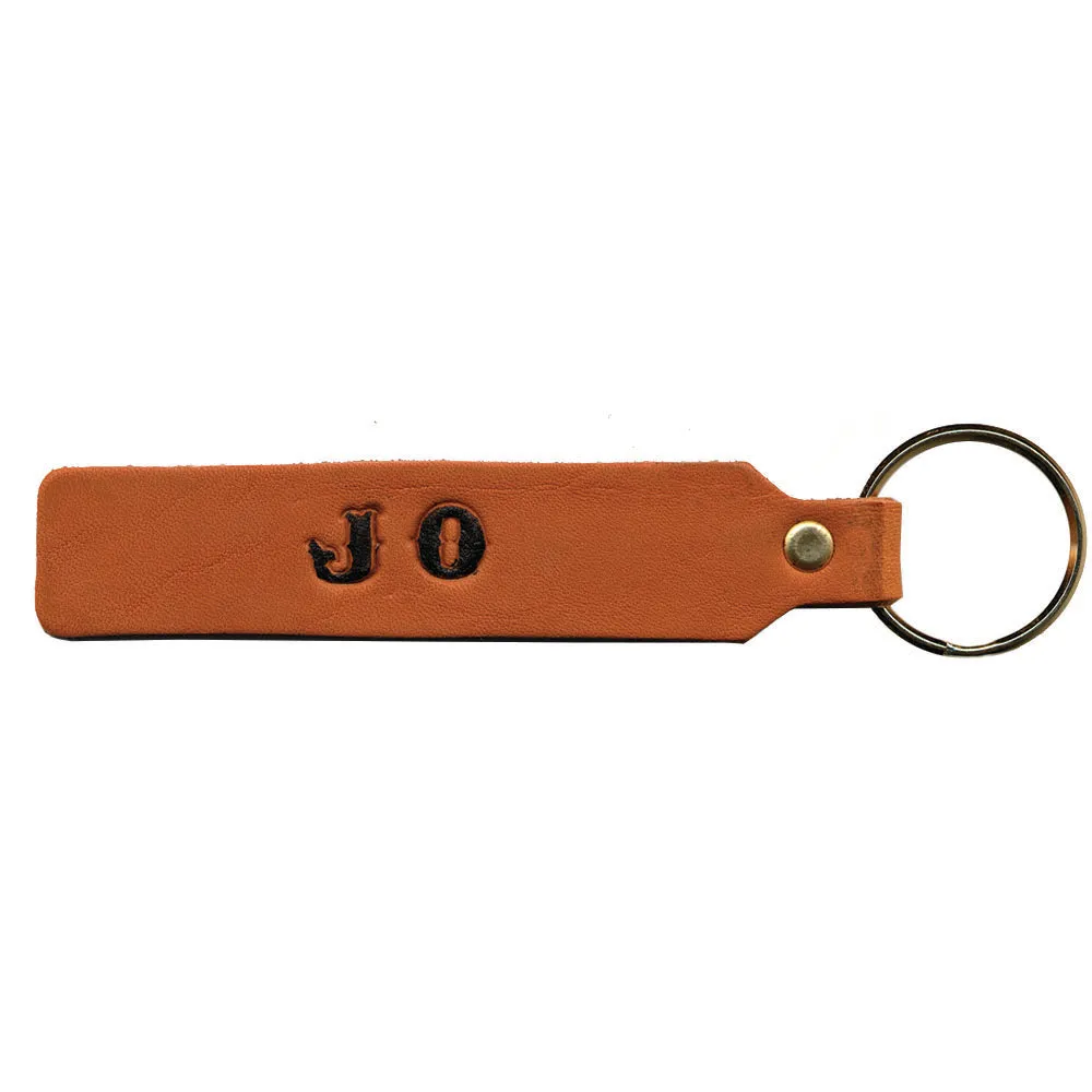 12 Pack DIY Oak Leather Name Tag Kit - Make & Personalize Your Own Keychain