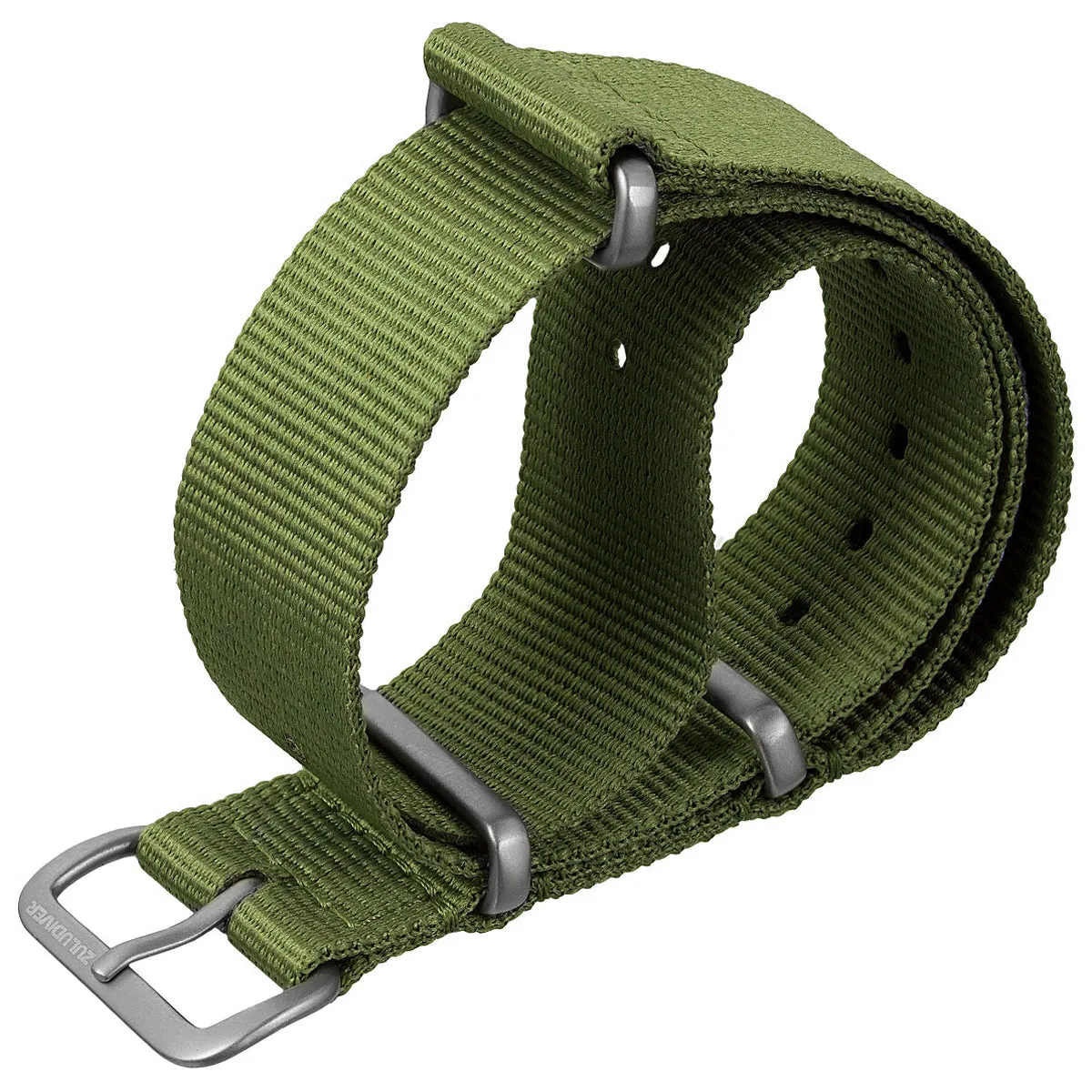 1973 British Military Watch Strap: CADET - Army Green, Satin