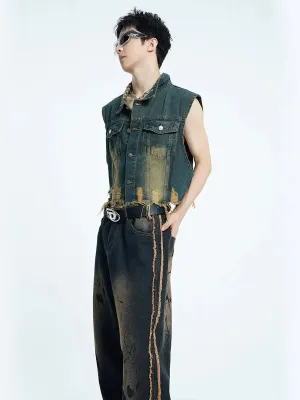 【23s September.】Mud Denim Vest