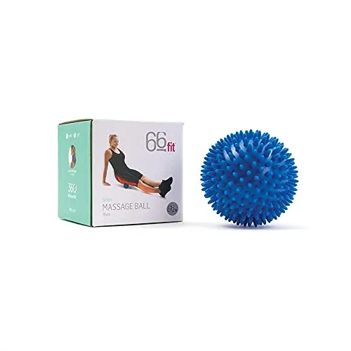 66fit Spiky 10cm Hard Massage Ball x 1pc - Trigger Point Reflexology Stress Release