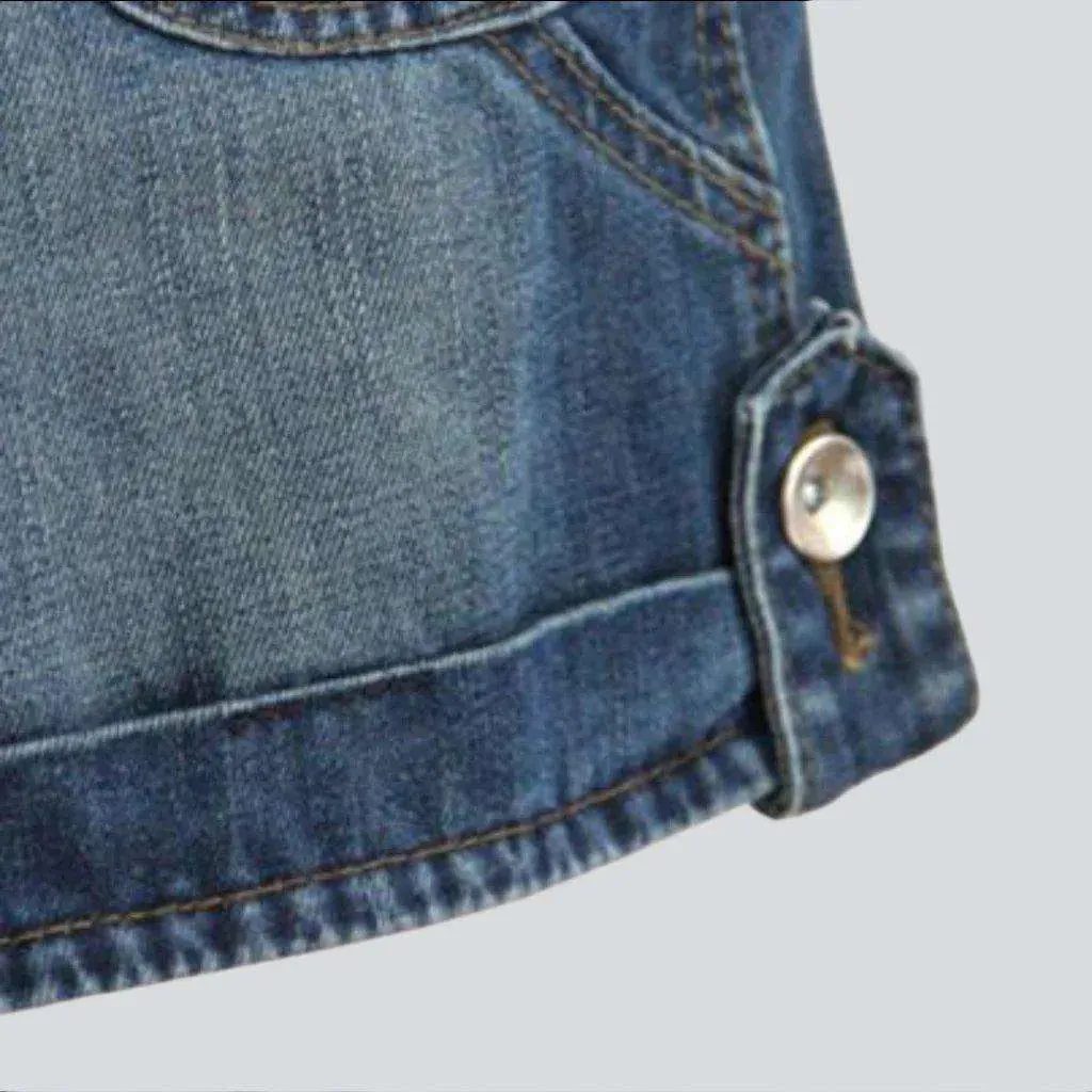 90s style jeans overall shorts for ladies