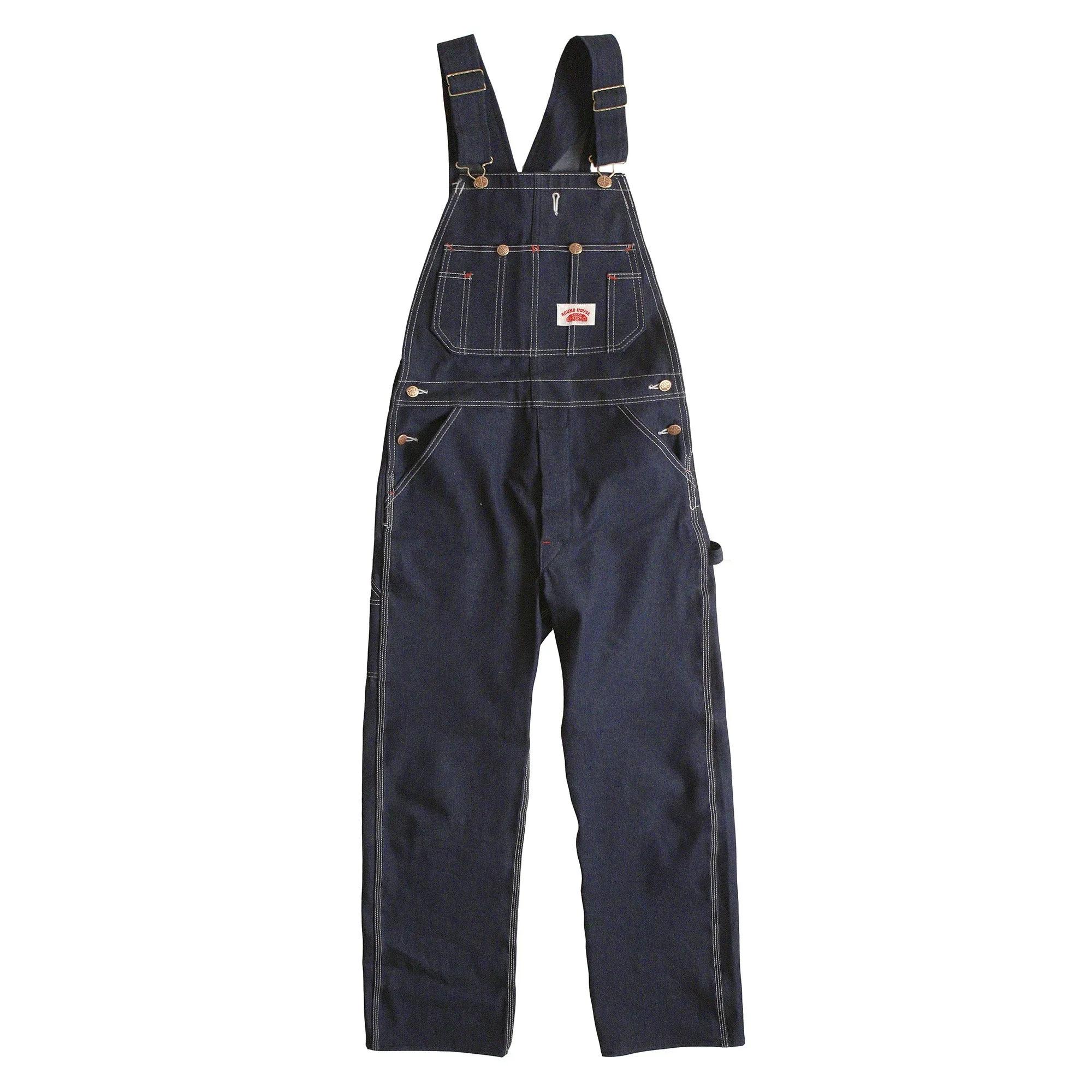 #966/#980 Made in USA Zipper Fly Blue Denim Bib Overalls