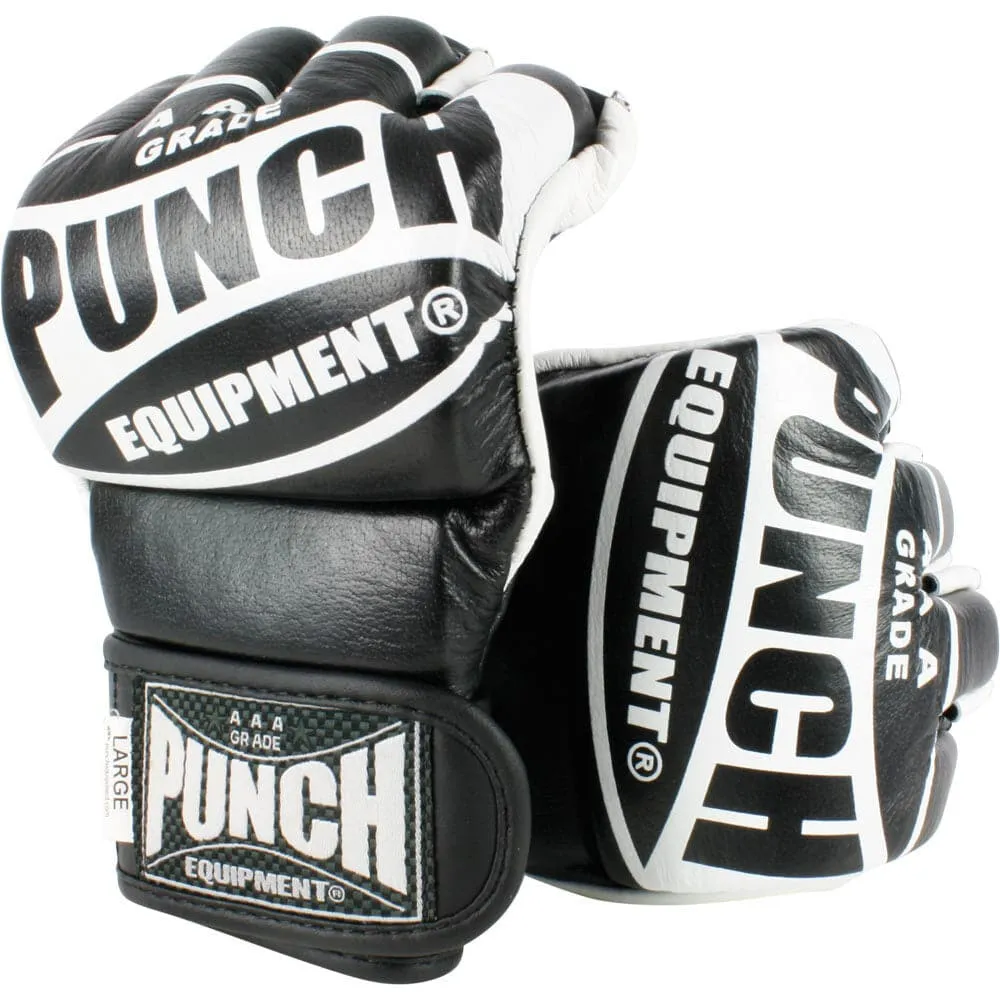 AAA PUNCH CURVED V30 BLACK MMA GLOVES