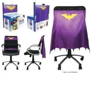 Batgirl Yellow and Lavender Chair Cape