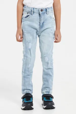 Boys Blue Ripped Jeans