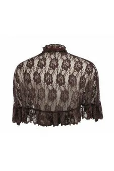 Brown Lace Cape