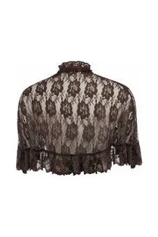 Brown Lace Cape