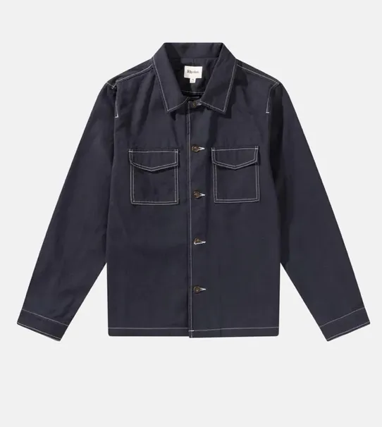 Canvas Overshirt in Indigo