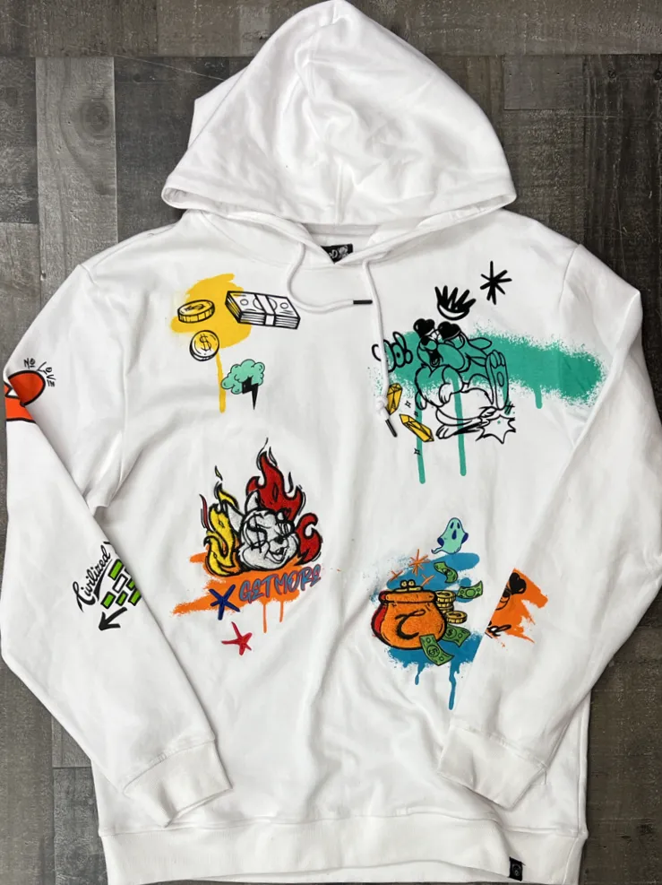 Civilized- multi art graffiti hoodie