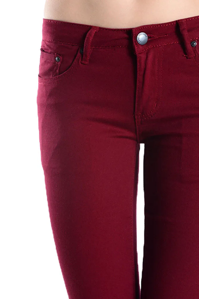 Colored Cut Skinny Fit Jeans