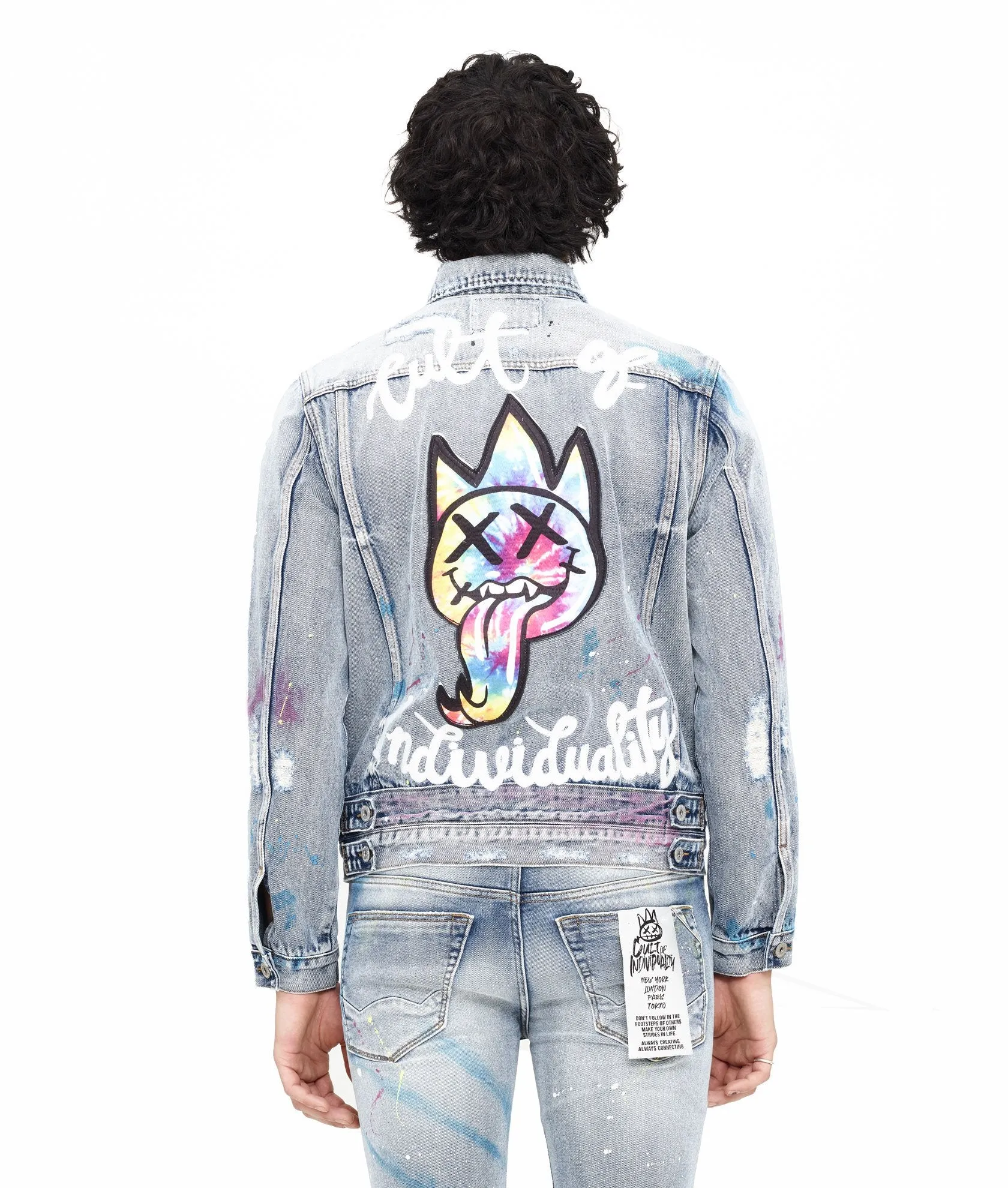 Cult of Indviduality  TONGUE TYPE 3 DENIM JACKET  Men’s - SKITTLE