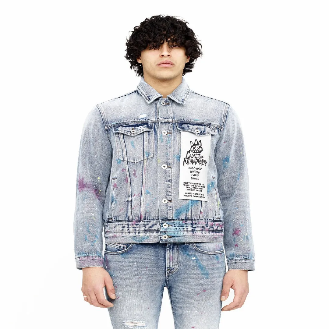 Cult of Indviduality  TONGUE TYPE 3 DENIM JACKET  Men’s - SKITTLE