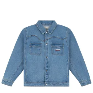 Dime MTL Denim Western Jacket Light Blue Washed