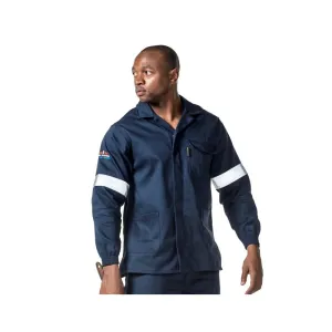 DROMEX CONTI JACKET NAVY FLAME & ACID WITH REFLECTIVE SIZE INCH-34