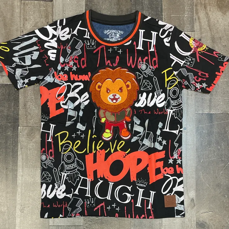 Elite- lion graffiti ss tee (kids)