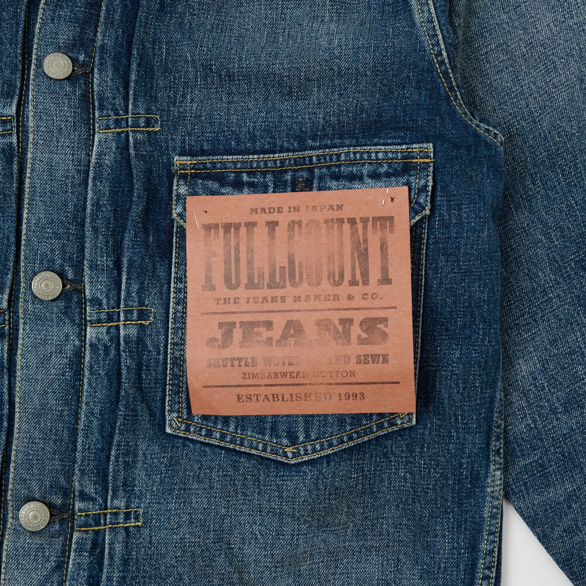 Full Count 2978-2107 'Dartford' 13.7oz Type I Denim Jacket