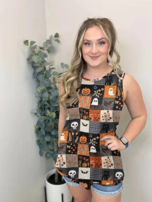 Halloween Patch Tank Top - #8219-8221