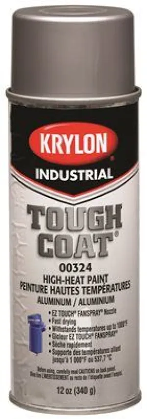 Krylon Industrial Tough Coat High Heat Spray Paint 12 Oz. Aluminum