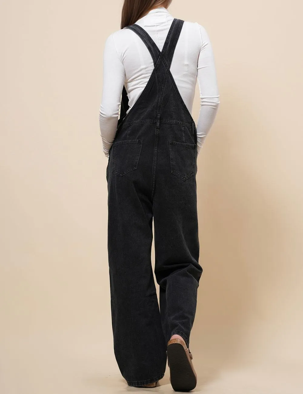 Ladies Strape Shoulder Daily Denim Overalls SKJ540