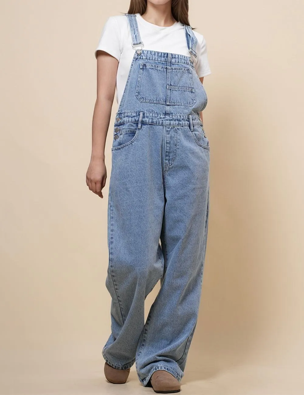 Ladies Strape Shoulder Daily Denim Overalls SKJ540