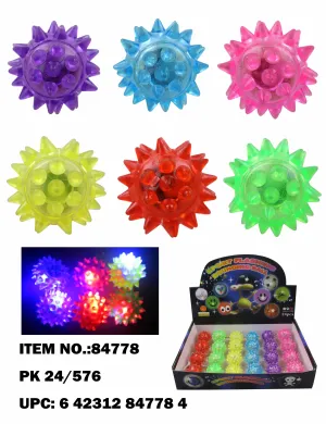 Light Up Spike Bounce Ball 24/432PCS