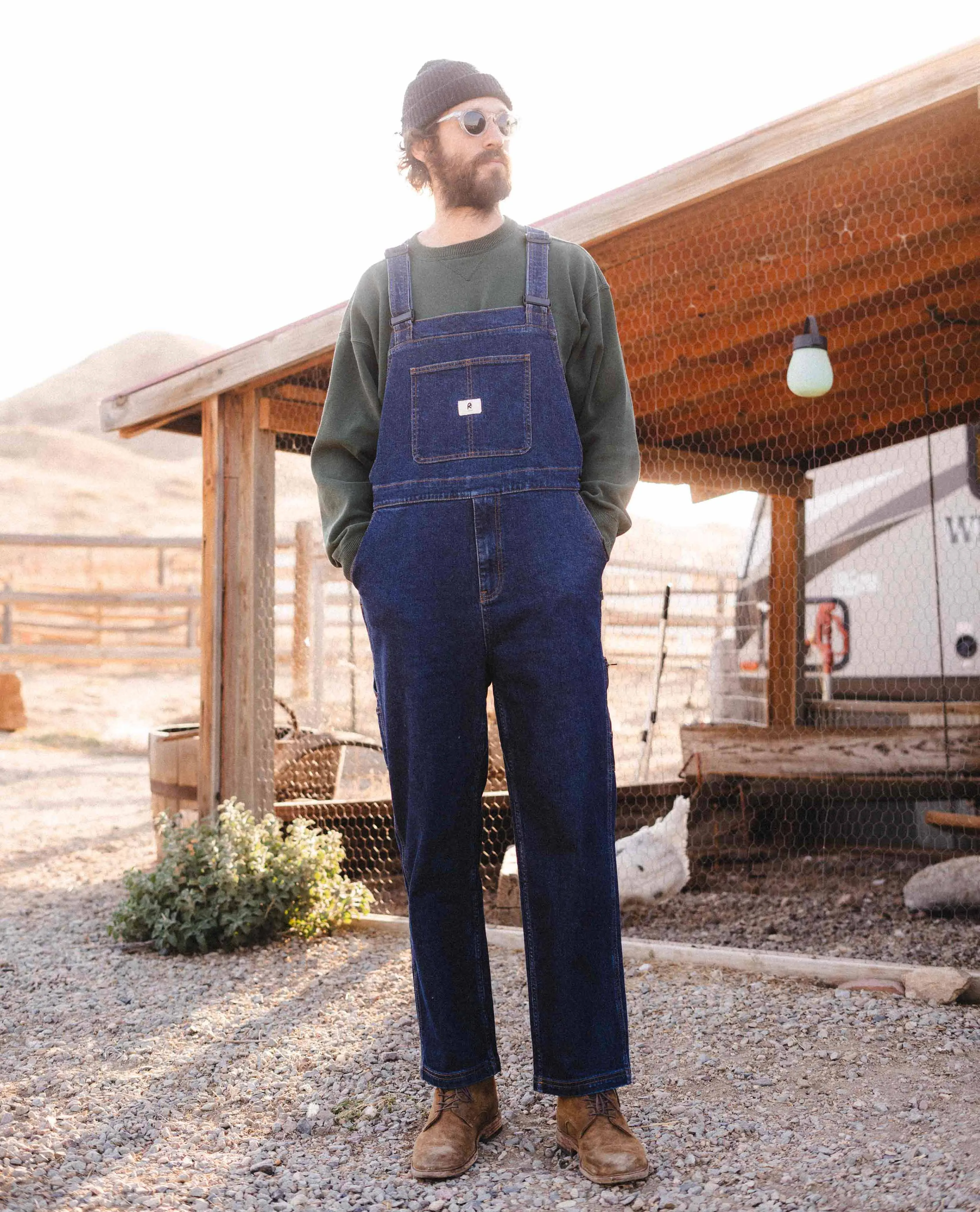 Men's Starving Jartist Overalls Blue Collar