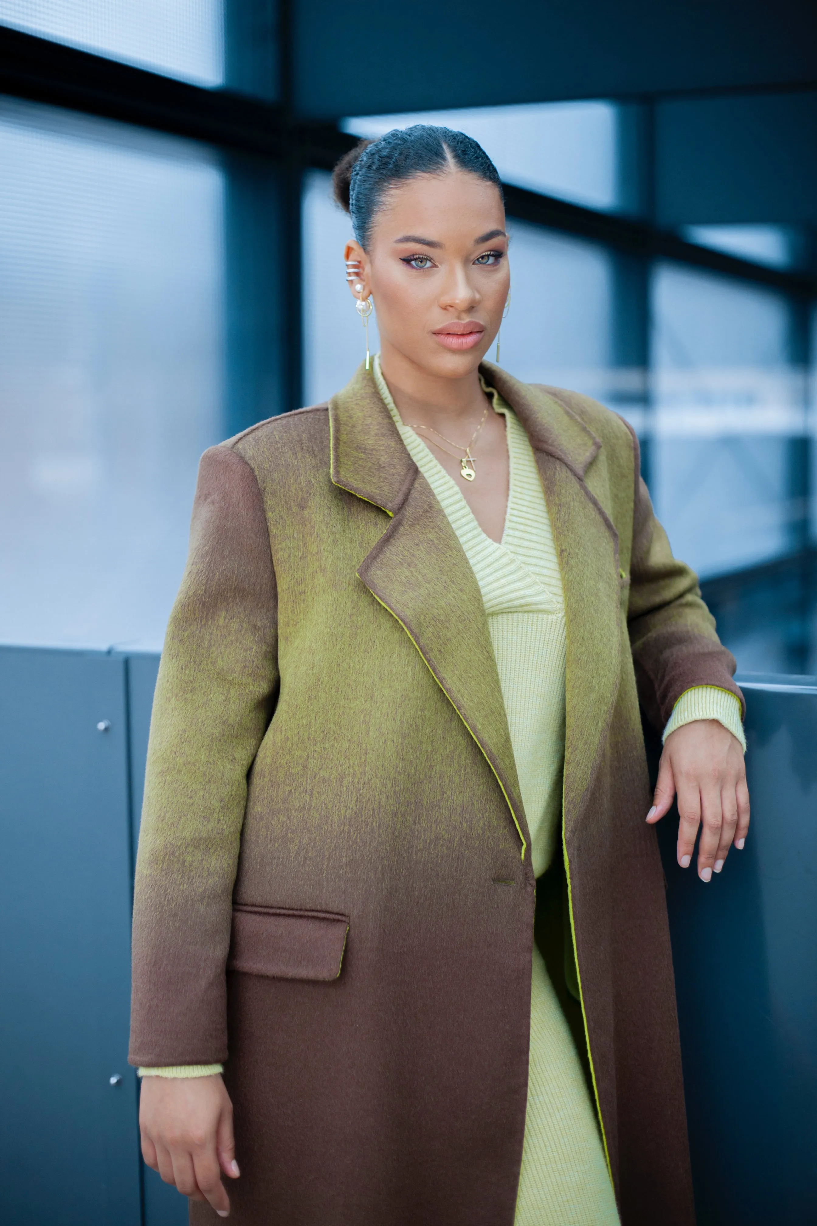 MILITARY GREEN CHROMATIC COAT