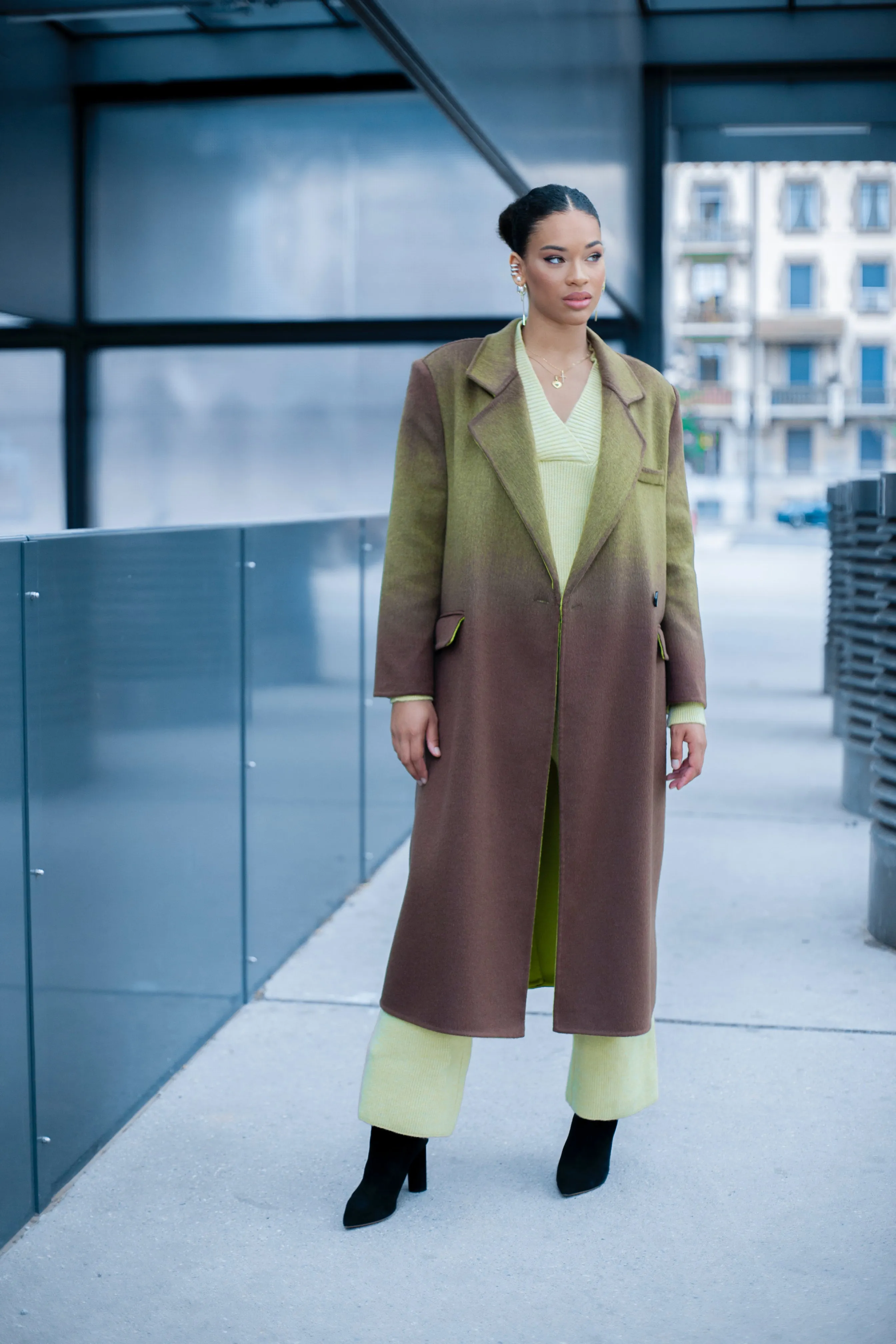 MILITARY GREEN CHROMATIC COAT