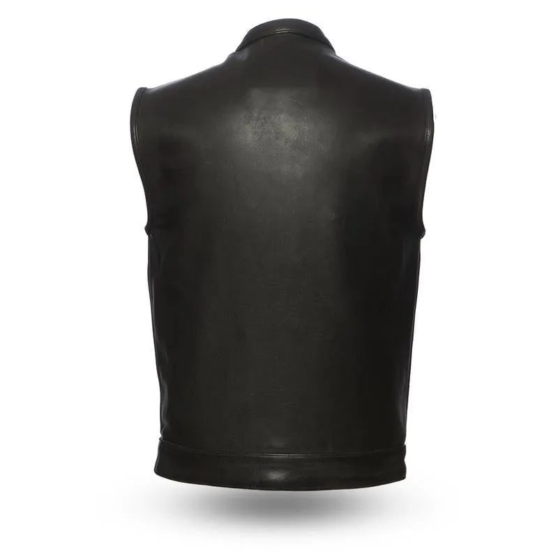 MKL - Sharpy Men's Motorcycle Leather Vest