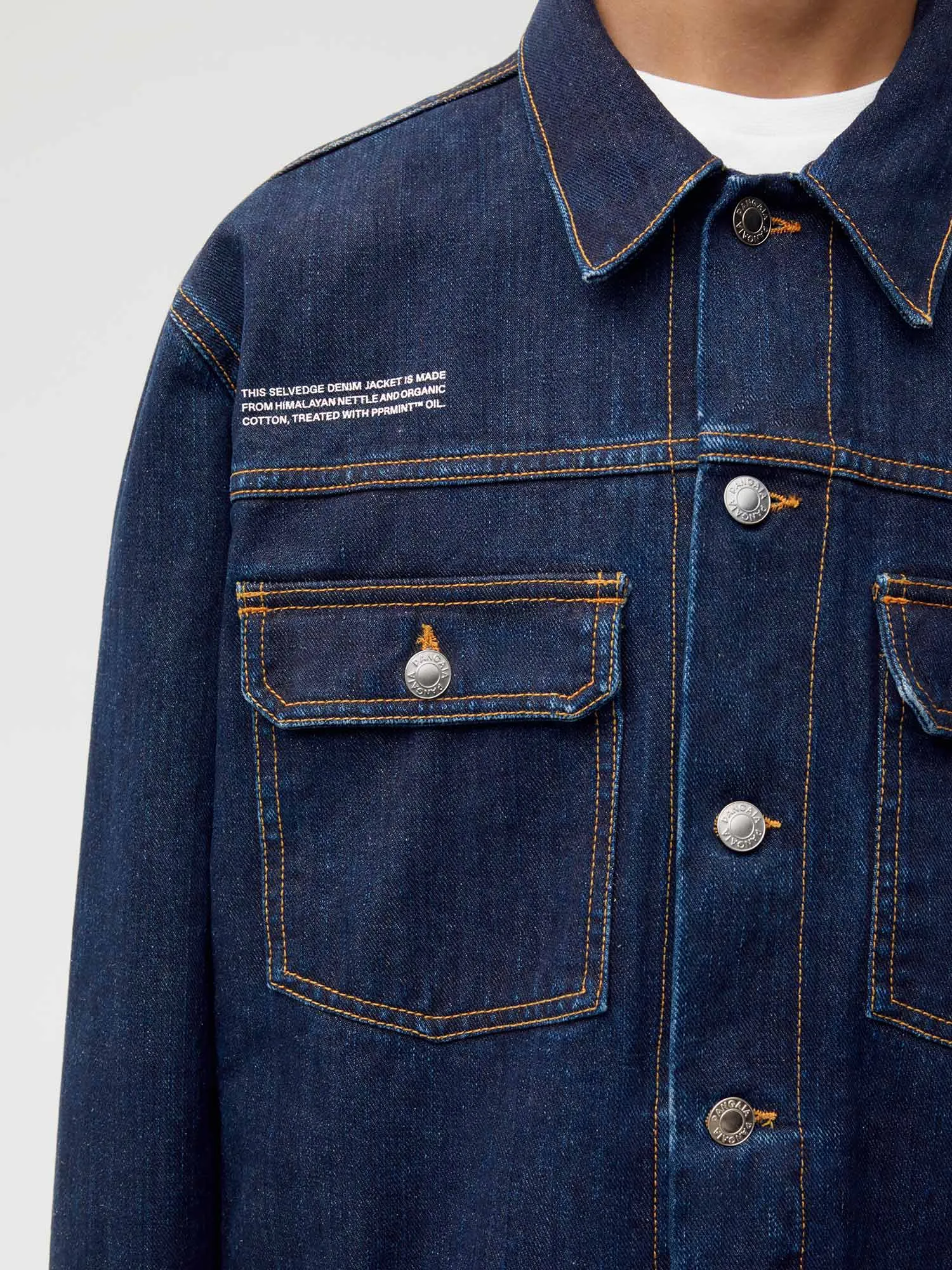 Nettle Denim Jacket—rinse wash