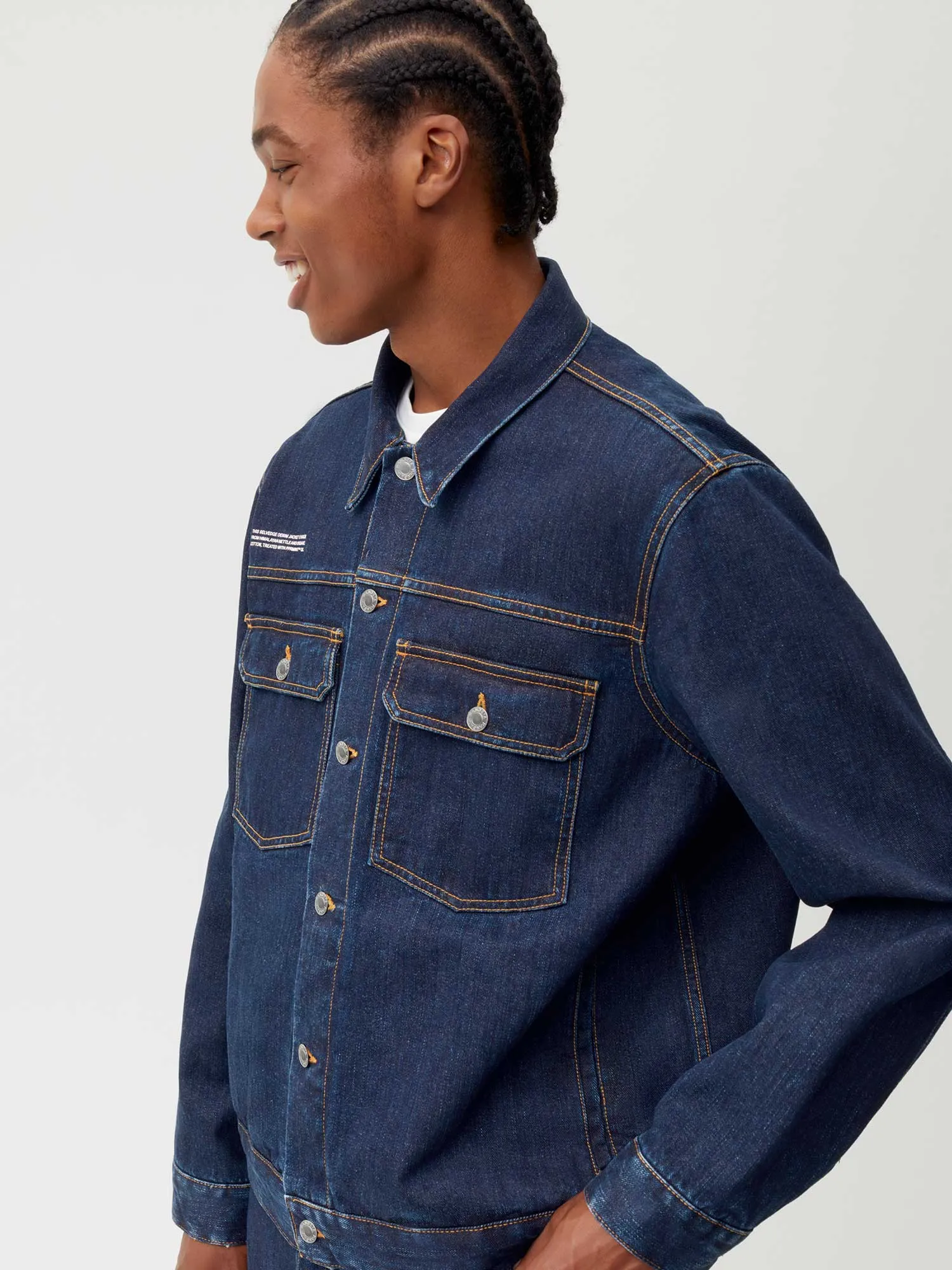 Nettle Denim Jacket—rinse wash