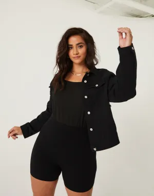 Plus Size Mesmerized Denim Jacket