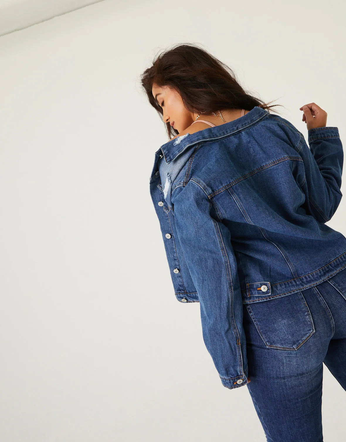 Plus Size Mesmerized Denim Jacket