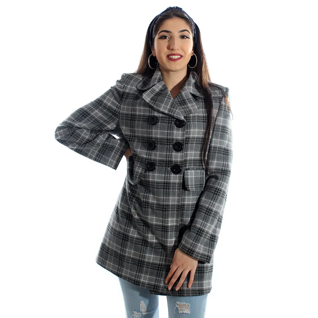 "Checked coat " -5990