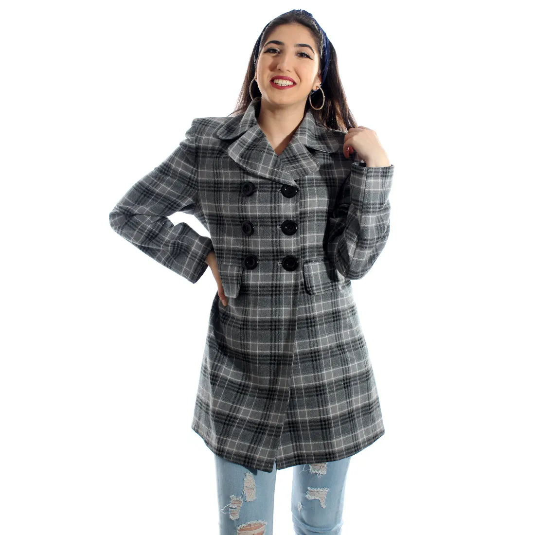 "Checked coat " -5990