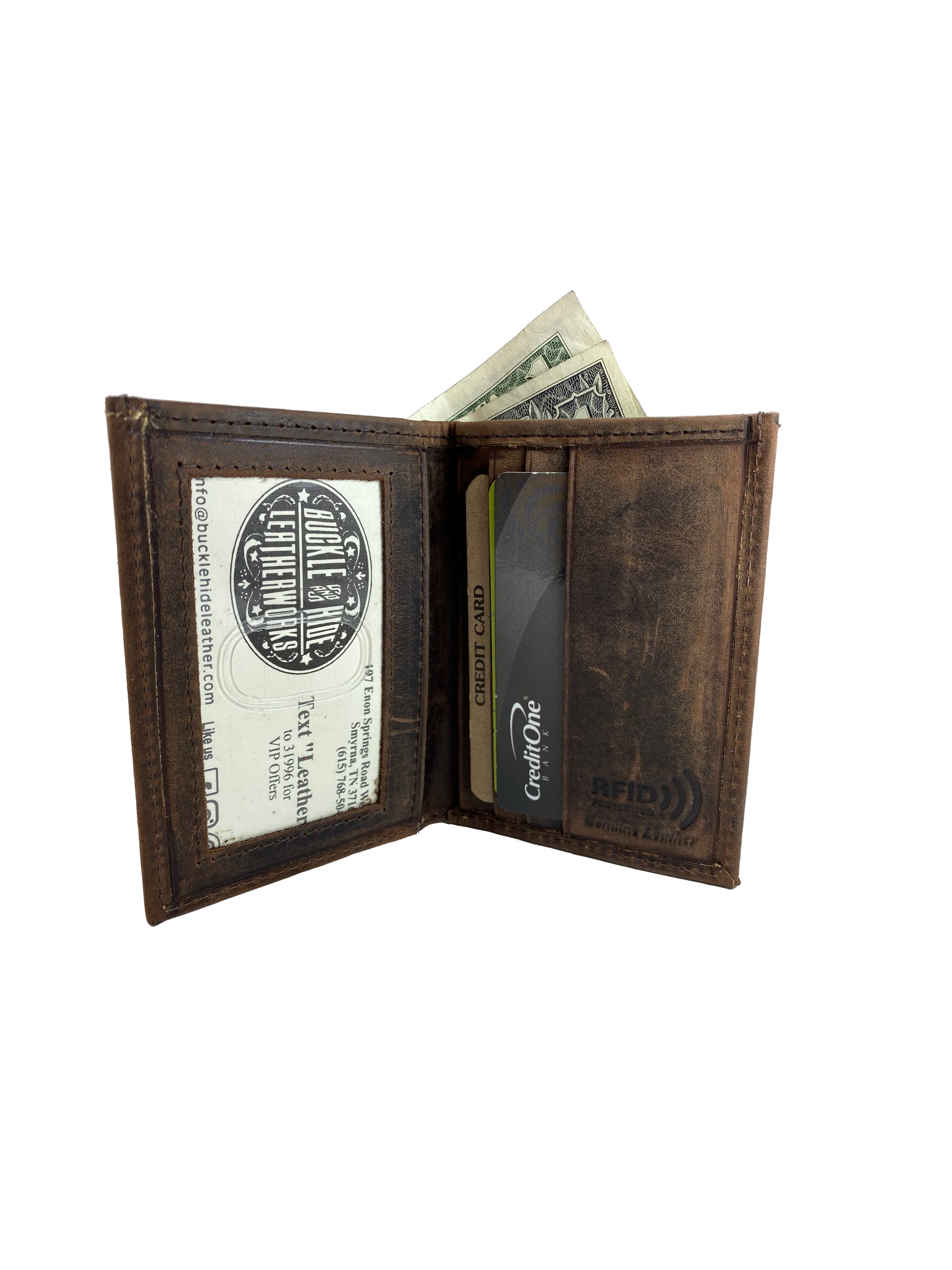 RFID Front pocket Wallet with double I.D.