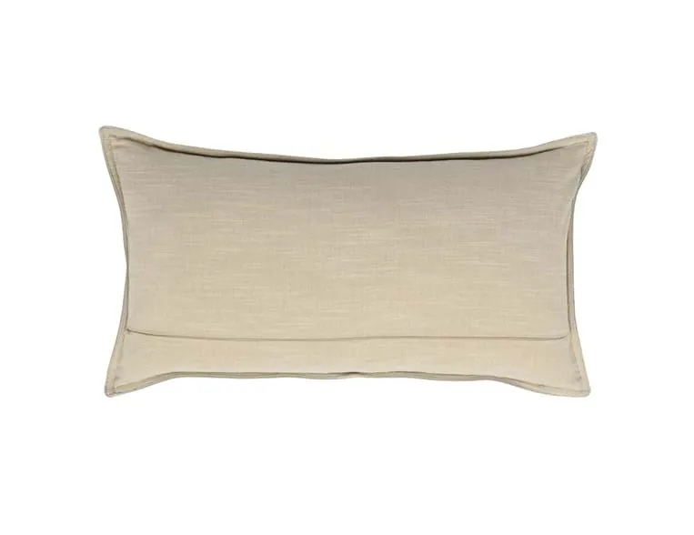 Solid Leather Dumont Chestnut Small Lumbar Pillow