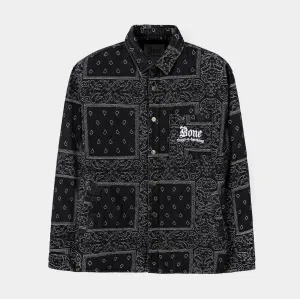 SP x Bone Thugs N Harmony Paisley Denim Jacket (Black/White)