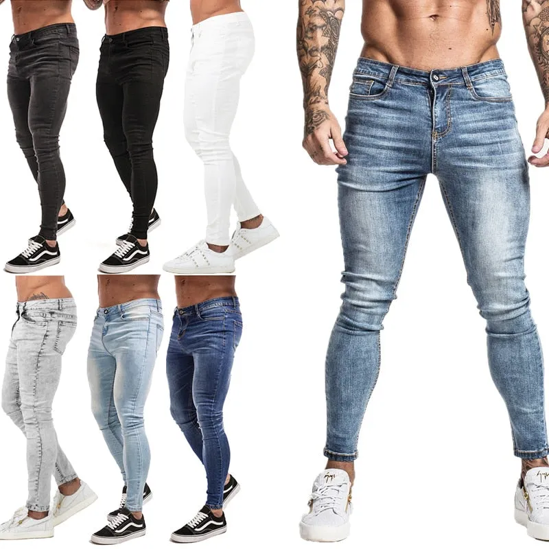 Stretch Ripped Denim Jeans