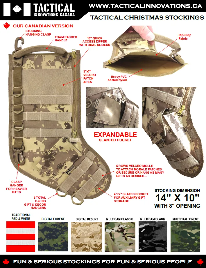 Tactical Christmas Stocking - Digtal Forest