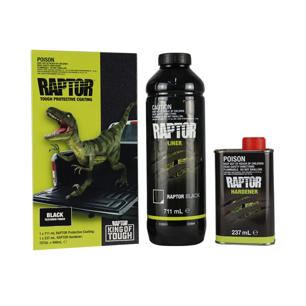 U-POL Raptor Tough Protective Coating 1L Kit Black