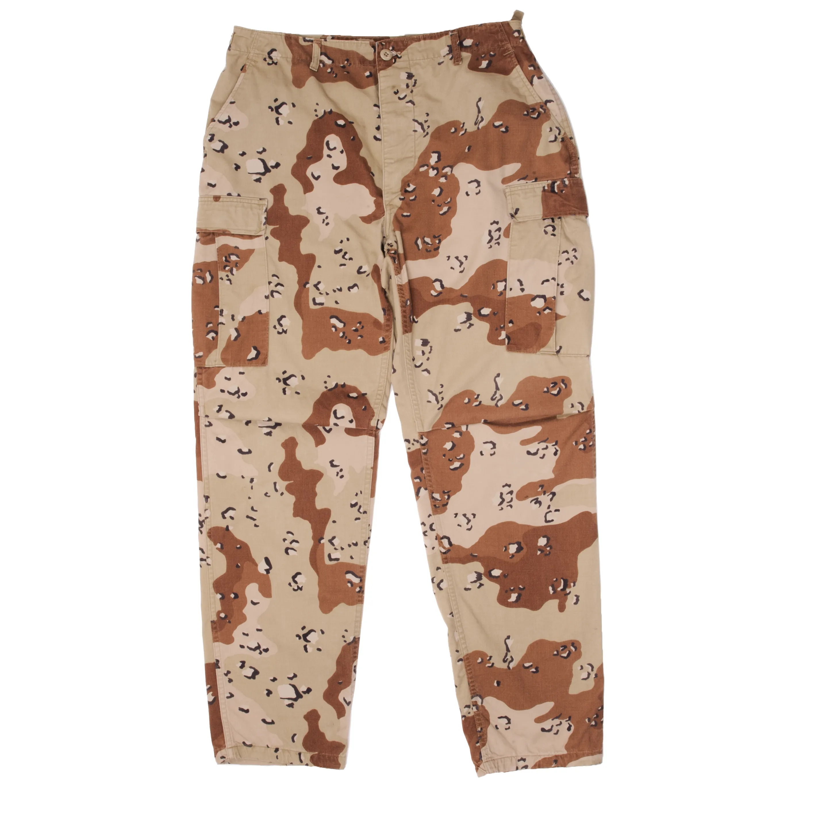 VINTAGE US ARMY COMBAT TROUSERS PANTS DESERT CAMOUFLAGE PATTERN 1990 LARGE LONG CHOCOLATE CHIP