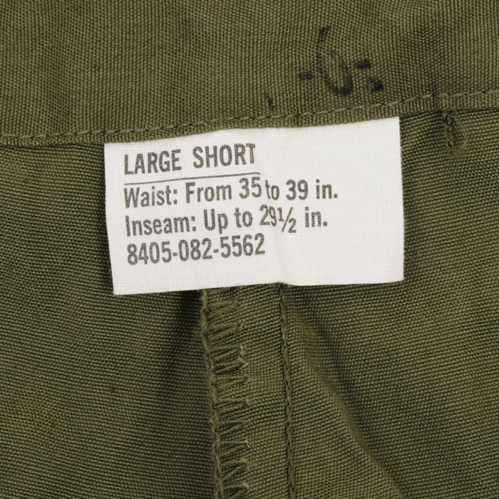 VINTAGE US ARMY TROPICAL COMBAT POPLIN TROUSERS 1966 VIETNAM LARGE SHORT NOS NEW