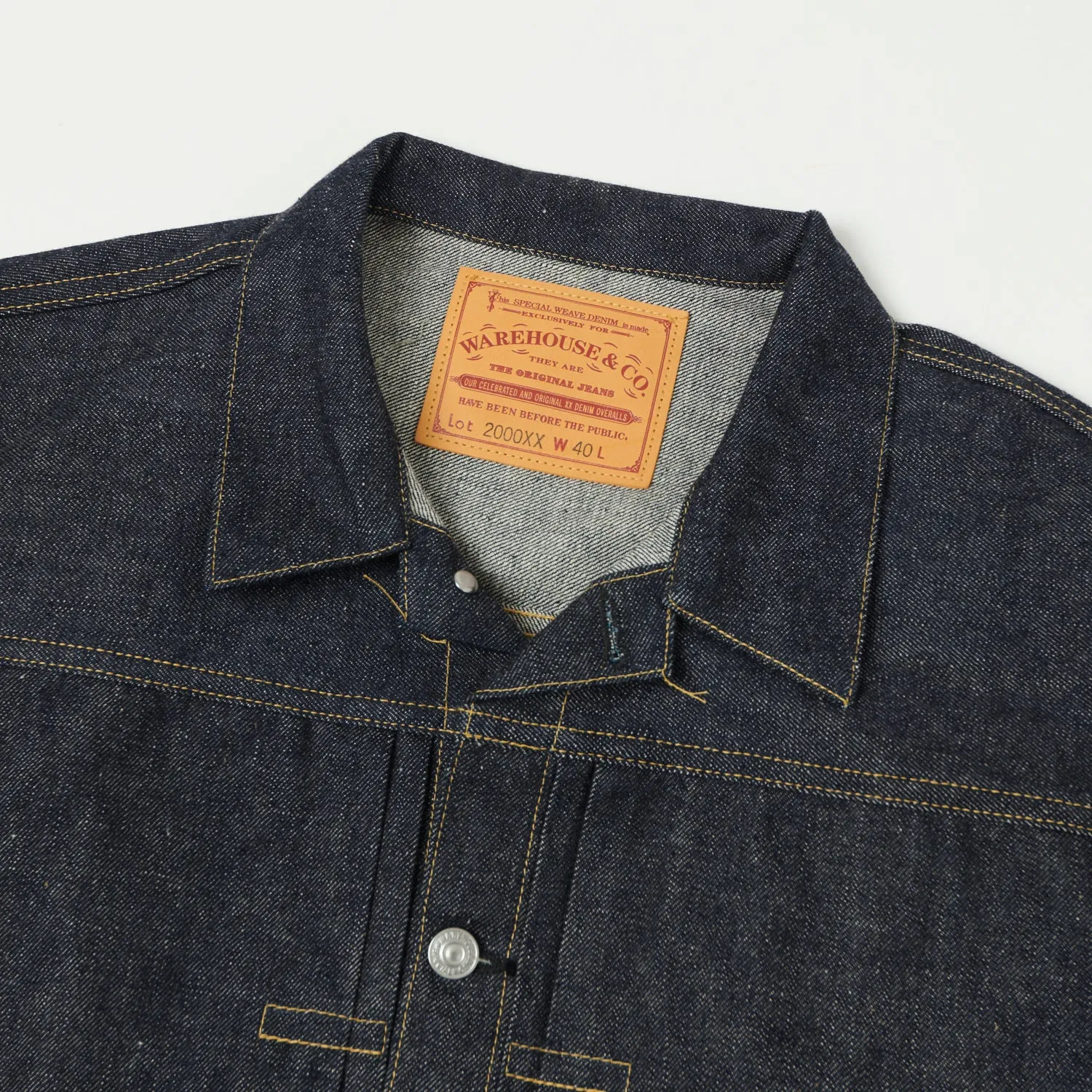 Warehouse & Co 2000xx 'Dead Stock Blue' Type-I Denim Jacket - Raw